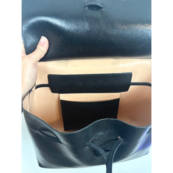 Mansur Gavriel Lady Bag Hard Leather Medium Size Tote Crossbody Style - Picture 7 of 13